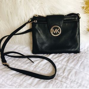 Michael Kors Black Fulton Crossbody Purse